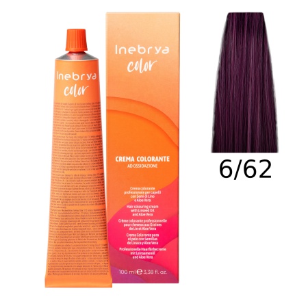 Крем-краска Inebrya Color Professional 6/62 Тёмный блонд Красно-фиолетовый 100 мл