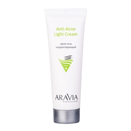 Крем-гель корректирующий для жирной и проблемной кожи Anti-Acne Light Cream Aravia, 50 мл