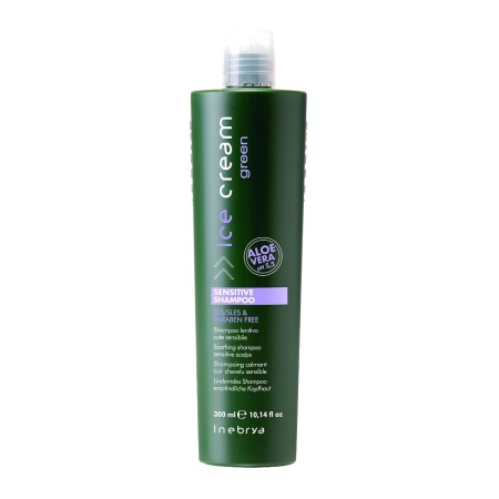 Успокаивающий шампунь для чувствительной кожи головы с алоэ  Sensitive Shampoo Inebrya R+B+E+C, 300 мл