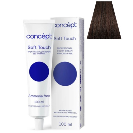 Крем-краска Concept Soft Touch 5.16 Темно-русый Пепельно-фиолетовый 100 мл