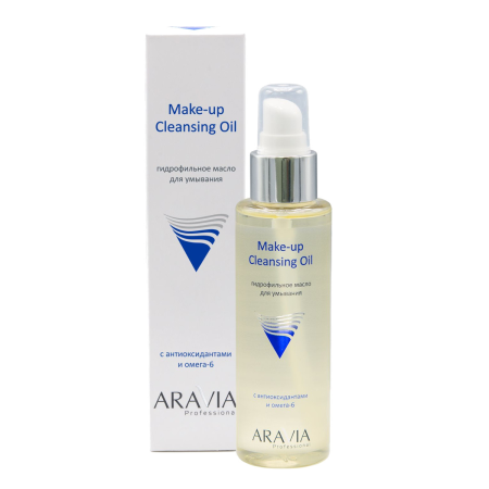 Гидрофильное масло для умывания с антиоксидантами и омега-6 Make-Up Cleansing Oil Aravia Professional 110 мл
