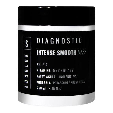 Маска дисциплинирующая для непослушных волос Absoluk Diagnostic Intense Smooth Mask, 250 мл