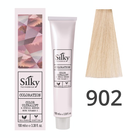 Краска для волос профессиональная Silky Color Vive/Ultralift 902 Суперосветлитель перламутровый, 100 мл
