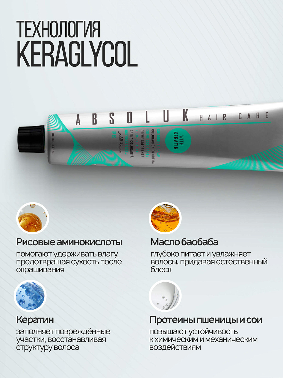 Крем - краска для волос профессиональная Absoluk Hair Color Cream