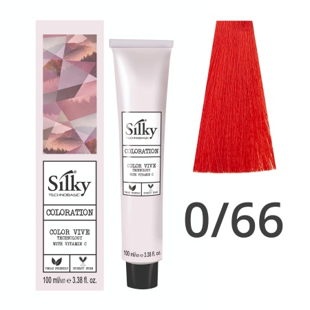 Краска для волос профессиональная Silky Color Vive/Ultralift 066 Красный усилитель, 100 мл