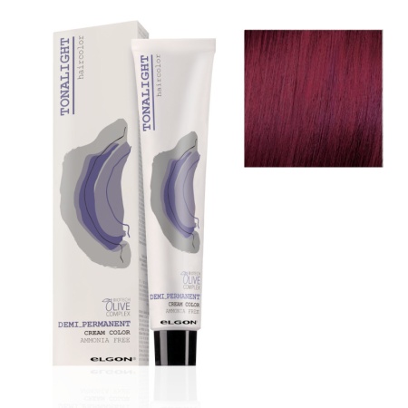 Безаммиачная тонирующая краска для волос Elgon Tonalight 5/6 Светлый махагоновый Шатен 100 мл