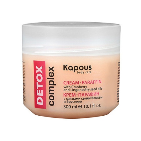 Крем-парафин с маслами семян клюквы и брусники «Detox complex» Kapous Body Care 300 мл