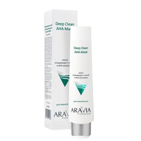 Очищающая маска глиной и АНА-кислотами Aravia Professional 100 мл