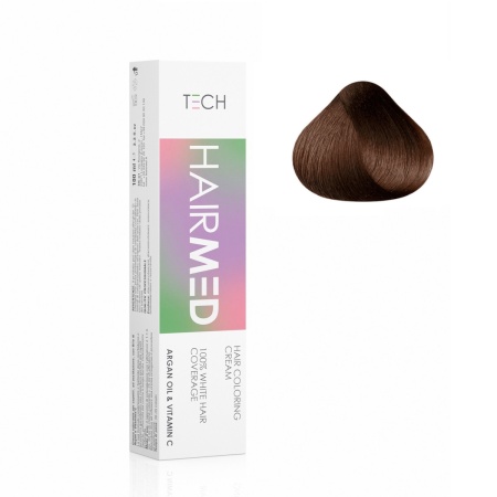 Перманентная крем-краска для волос Hairmed 5/4 Светло-каштановый Медный 100 мл