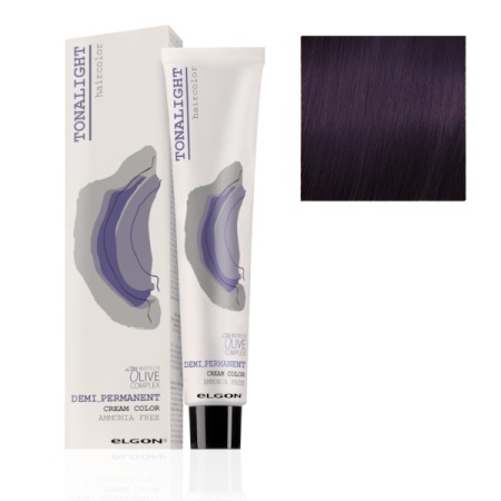 Безаммиачная тонирующая краска для волос Elgon Tonalight 4/7 Шатен Фиолетовый 100 мл