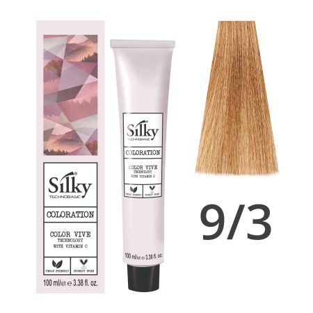 Краска для волос профессиональная Silky Color Vive/Ultralift 9/3 Блонд Золотистый, 100 мл