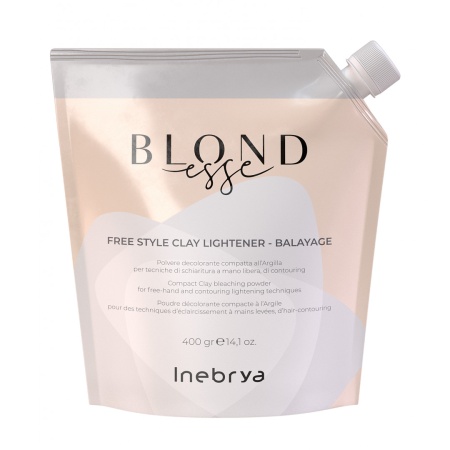 Порошок обесцвечивающий Free Style Clay Lightener-Balayage Inebrya Blondesse, 400 гр