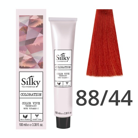 Краска для волос профессиональная Silky Color Vive/Ultralift 88/44 Светлый блондин Медный интенсивный, 100 мл
