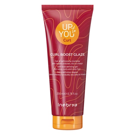 Гель для укладки кудрявых волос средней фиксации Inebrya Up To You Curl Boost Glaze, 200 мл