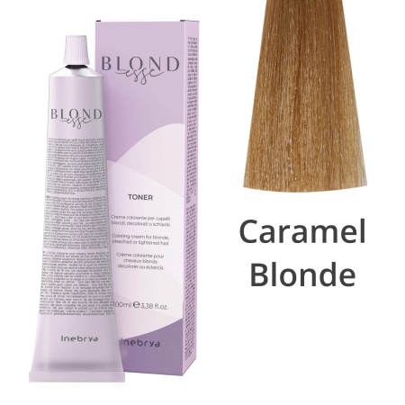 Краска тонер для волос профессиональная Inebrya Blondesse Toner Demi Permanent Caramel Blonde, 100 мл