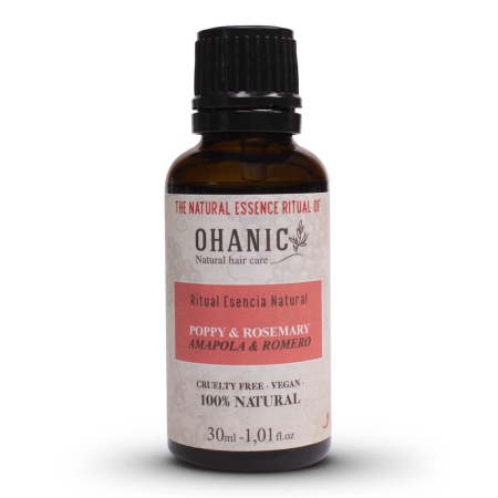 Масло для волос Мак и Розмарин Ohanic Natural Hair Care Natural Essence Ritual Poppy & Rosemary, 30 мл