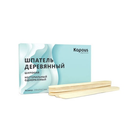 Одноразовые деревянные шпатели для депиляции Kapous Depilation 50 шт