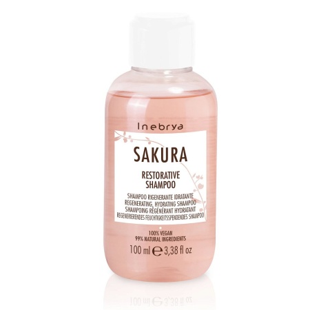 Регенерирующий увлажняющий шампунь Restorative Shampoo Inebrya Sakura, 100 мл