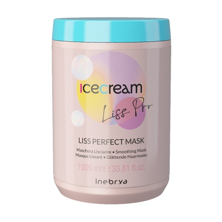 Разглаживающая маска для волос Liss-Pro Inebrya Ice Cream, 1000 мл