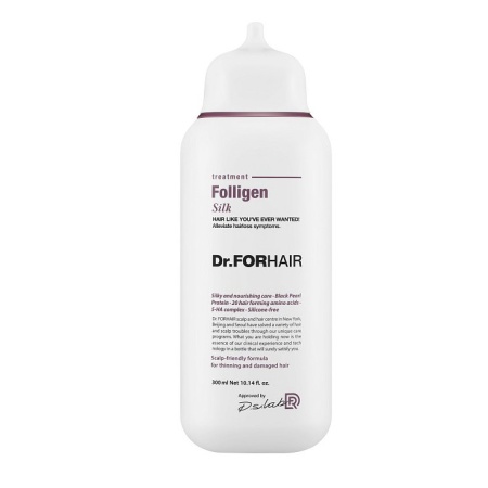 Флюид для интенсивного восстановления сухих, пористых и поврежденных волос Folligen Silk Dr. For Hair, 300 мл