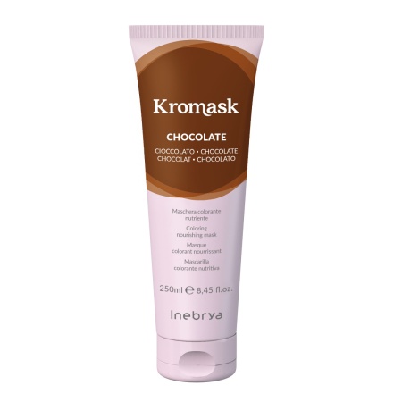 Тонирующая питательная маска для волос Шоколадный Chocolate Inebrya Kromask, 250 мл
